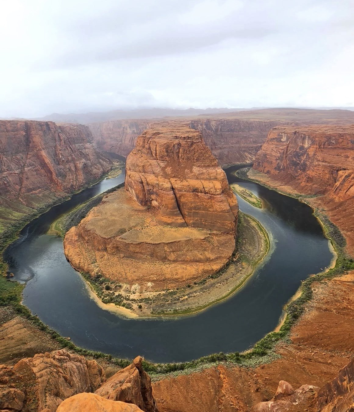Horseshoe Bend near Page, the Colorado River curving around a red sandstone butte
